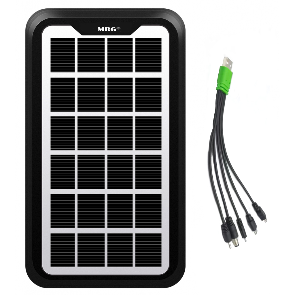 Panou Solar Portabil MRG MGD10X, 3W, Iesire USB, Negru
